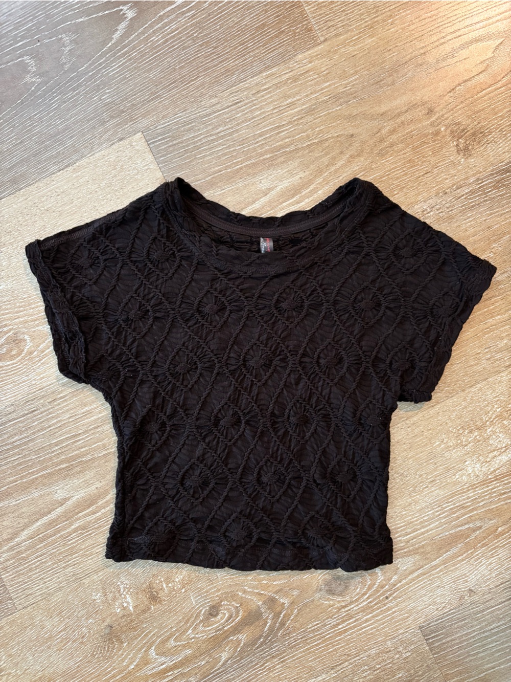 FP Movement devoted crochet Tee Small Brown